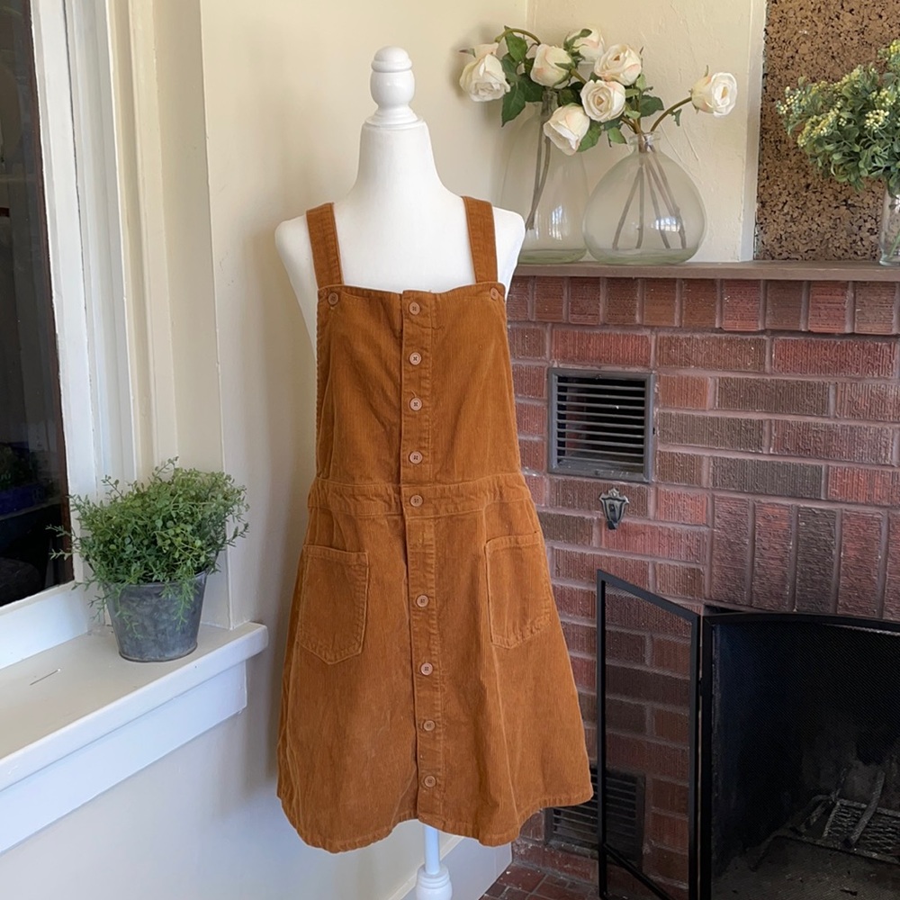 No Boundaries Corduroy Jumper overall Skirt